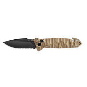 couteau pliant TB OUTDOOR Cac S200 French Army Knife Textured Pa6 Serrated brun