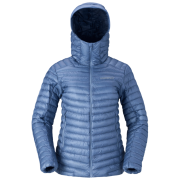Doudoune femme Norrona trollveggen down800 super light Hood bleu Infinity