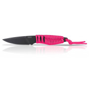 Couteau Acta non verba P100 Dlc/Plain edge rose Pink