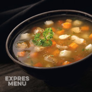 Soup Expres menu Bouillon de poulet aux légumes (2 portions)