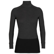 Veste polaire fonctionnelle femme Icebreaker ZoneKnit™ 260 LS Half Zip gris / noir jet heather/black/metro heather/cb