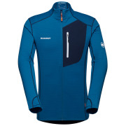 Sweatshirt fonctionnel homme Mammut Taiss Light ML Jacket Men bleu clair Deep Ice-marine