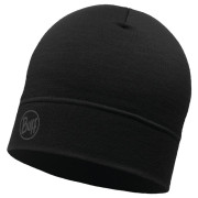 Bonnet d'hiver Buff Merino Lightweight Beanie vert SolidBlack