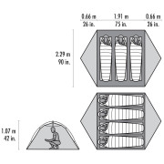 Tente de randonnée MSR Hubba Hubba HD 3P