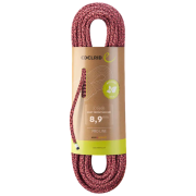 Corde Edelrid Swift Protect Eco Dry 8,9mm rose 729 night-fire