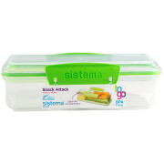 Boîte à goûter Sistema Snack Attack To Go vert clair