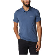 T-shirt homme Columbia Tech Trail Polo bleu foncé Dark Mountain Heather