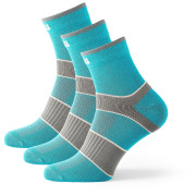 Chaussettes Zulu Sport 3-pack bleue Petrol/Gray/Salmon