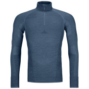 T-shirt fonctionnel homme Ortovox 230 Competition Zip Neck M bleue petrol blue