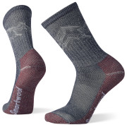 Chaussettes homme Smartwool Hike CE LC Mountain Pattern Crew gris / rouge deep navy