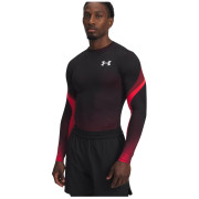 T-shirt homme Under Armour Heatgear Sub Crew Ls rouge / noir Red/Black/White