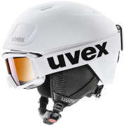 Ensemble casque et lunettes Uvex Heyya Pro Set blanc white-black mat