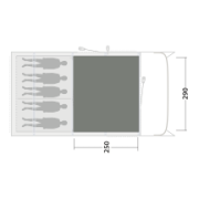 Tapis de tente Outwell Cozy Carpet Colorado 5 Air