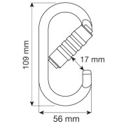 Mousqueton Camp Oval Pro 3Lock