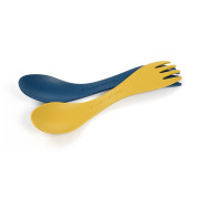 Couverts bébé Light My Fire Spork Little 2-pack bleu / jaune Mustyyellow/Hazyblue