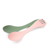 Set de couverts Light My Fire Spork Original 2-pack rose / vert Sandygreen/Dustypink