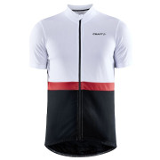 Maillot vélo homme Craft Core Endur blanc / noir White/Black