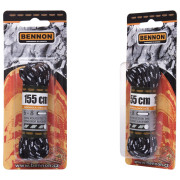 Lacets Bennon Laces Black-Grey Box 155 cm