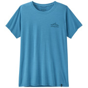 T-shirt femme Patagonia Women's Capilene Cool Daily Shirt - Cloud Crag bleu Shore Blue - Light Shore Blue X-Dye