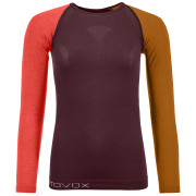 T-shirt femme Ortovox 120 Comp Light Long Sleeve W bordeau winetasting