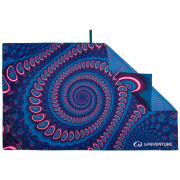 Serviette sechage rapide LifeVenture Printed SoftFibre Trek Towel violet foncé / rouge Andaman