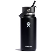 Bouteille isotherme Hydro Flask Wide Flex Straw Cap 32 oz vert Black