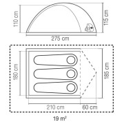 Tente de randonnée Coleman Darwin Summer 3