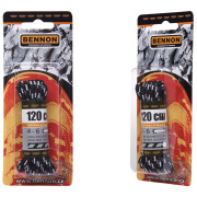 Lacets Bennon Laces Black-Grey Box 120 cm