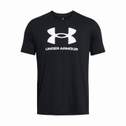 T-shirt homme Under Armour Sportstyle Logo Update SS noir / blanc Black/White