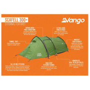 Tente de randonnée Vango Scafell 300 Plus