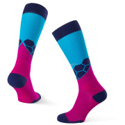 Chaussettes de compression Warg Runner W bleu / rose navy/pink