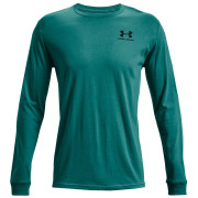 T-shirt Under Armour Sportstyle Left Chest LS green Tourmaline Teal/Black