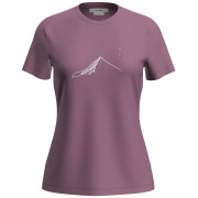 T-shirt femme Icebreaker W Mer 150 Tech Lite SS T South Const rose Deco