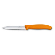 Couteau légumes Victorinox lame ondulée orange