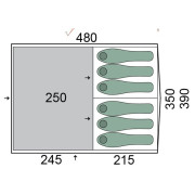 Tente Pinguin Interval 6 Steel