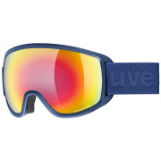 Masques ski Uvex Topic FM spheric bleue navy matt dl/rainbow-ros