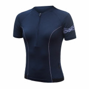 Maillot vélo femme Sensor Coolmax Entry bleue Deep Blue