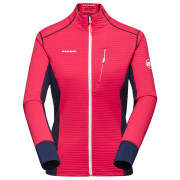 Veste polaire fonctionnelle femme Mammut Taiss Light ML Jacket Women rose / bleu azalea-marine