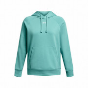 Sweat-shirt femme Under Armour Rival Fleece Hoodie bleu clair RadialTurquoise/White