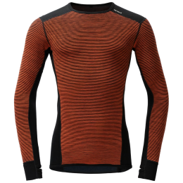 T-shirt fonctionnel homme Devold Reverso Merino Shirt Man orange / gris Brick