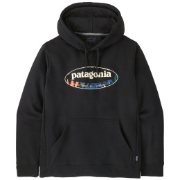 Sweat-shirt homme Patagonia Men's '95 Oval Logo Uprisal Hoody noir Black: Kaleido