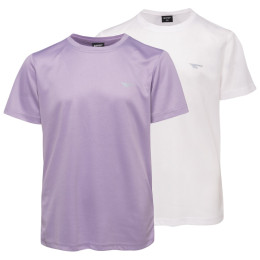 T-shirt enfant Hi-Tec Jodin Jr 2 Pack blanc / violet WHITE/WISTERIA