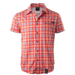 Chemise homme Elbrus Loen rouge Red/Navy/OrangeCheck