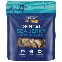 Friandises pour chiens Fish4Dogs Dental Sea Jerky Fish Knots 100g