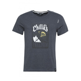 T-shirt homme Chillaz Solstein Freedom vert black melange