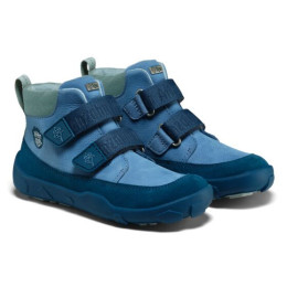 Dětské barefoot boty Affenzahn Low Boot Leather Friendy Shark bleu Shark