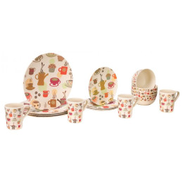 Set de vaisselle Vango Bamboo 4-Person Set beige CoffeeCupPrint