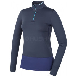 T-shirt fonctionnel femme Husky Active Winter zip dl.rukáv bleue Blue