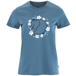 T-shirt femme Fjällräven Fjällblomster Fox T-shirt W bleu Dawn Blue