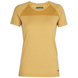 T-shirt femme Icebreaker W Motion Seamless SS Crewe jaune SafflerHeather